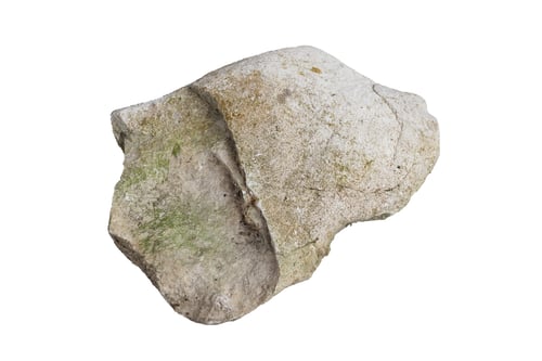 Preview: limestone on white isolated background