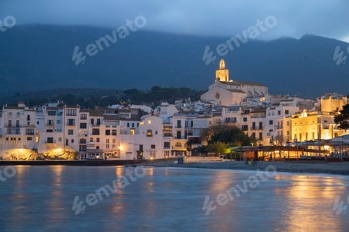 Preview: Cadaques town at night
