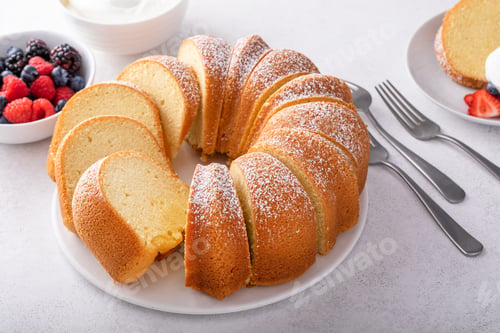 Preview: Pound cake, traditional vanilla or sour cream flavor