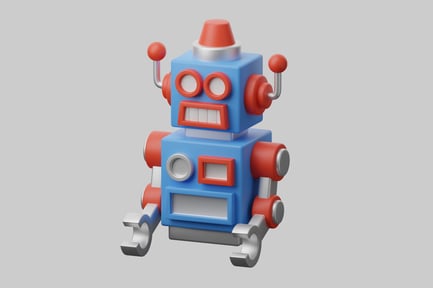 Preview: Cartoon robot figure