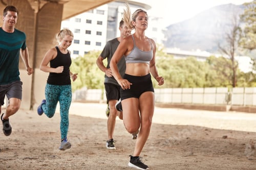 Preview: Fit young people running