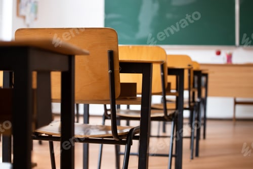Preview: Classroom Desks and Chairs in Education Setting