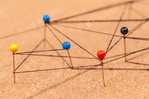 Preview: pins connected creating a network