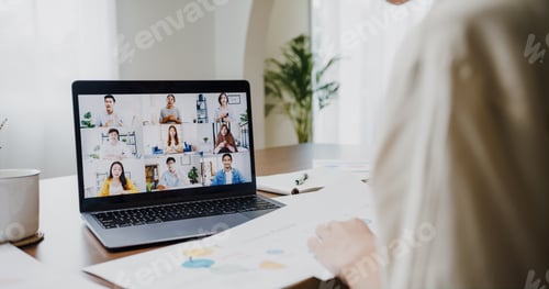 Preview: Online Meeting with Colleagues from Home Office