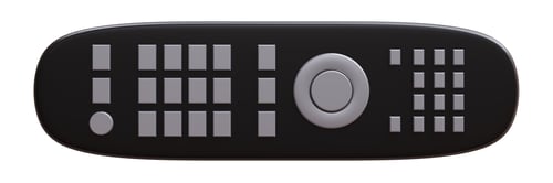 Preview: Remote control isolated on white transparent, 3d render