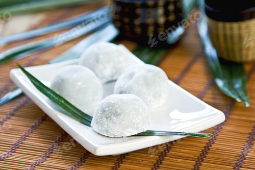 Preview: Mochi Ice Cream Desserts on an Elegant Plate