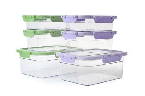 Preview: Empty clean boxes for products on white background