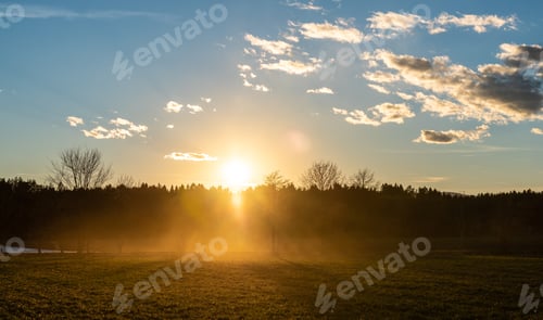 Preview: Rural area, agricultural fields in Styria Austria.