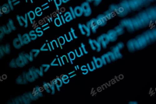 Preview: Programming code abstract technology background of software developer.