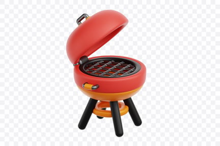 Preview: Charcoal Grill With Lid