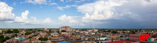 Preview: Aerial view of a small Cuban Town, Ciego de Avila