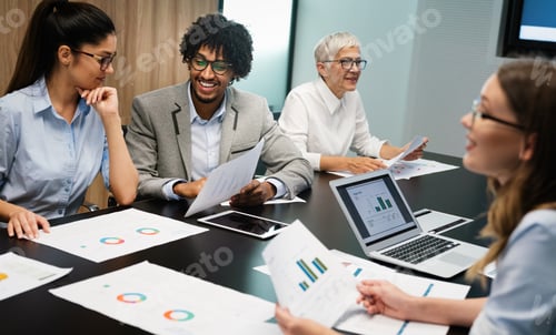 Preview: Business people conference and meeting in modern office