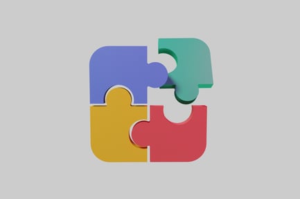 Preview: Connected puzzle pieces