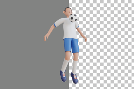 Preview: Football Playing 3D Illustration
