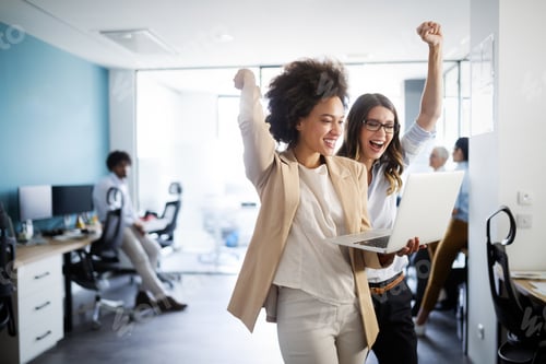 Preview: Successful business group of people at work in office