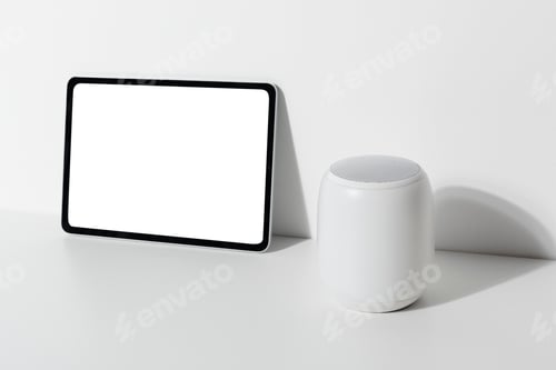 Preview: Digital tablet by the smart speaker