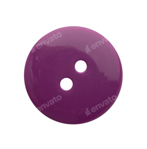 Preview: Large plastic clothes button isolated on white background