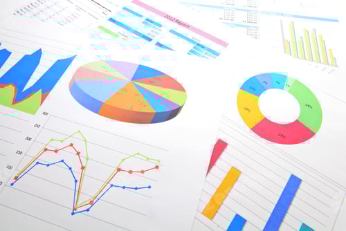 Preview: Colorful Business Charts and Graphs for Data Analysis