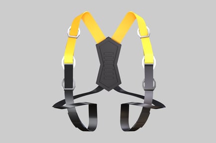 Preview: Community yellow harness straps attachment