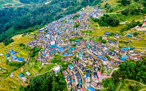 Preview: Drone view of Bhujun village