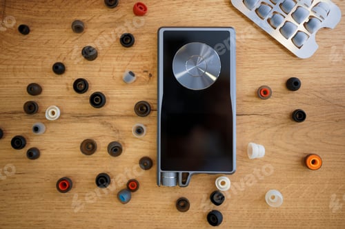 Preview: Media player and earpieces rubbers, audio store