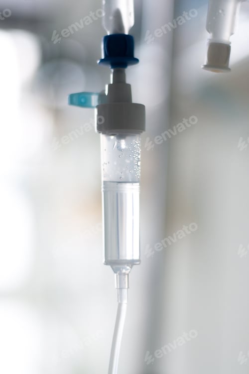 Preview: Detail of a dropper on a hospital