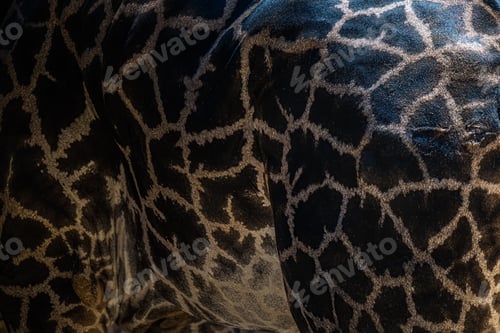 Preview: PATTERNED HIDE OF A LARGE GIRAFFE