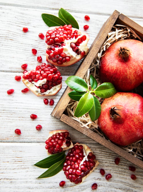 Preview: Ripe pomegranate fruits