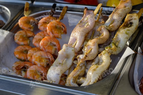 Preview: Grilled seafood at a street food festival