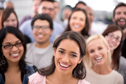Preview: I have the best work colleagues. Cropped shot of a group of smiling businesspeople.