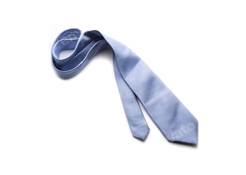 Preview: Blue necktie on a white
