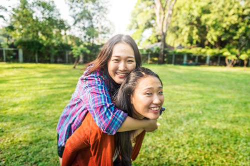 Preview: Sister Friendship Affectionate Adorable Outside Concept