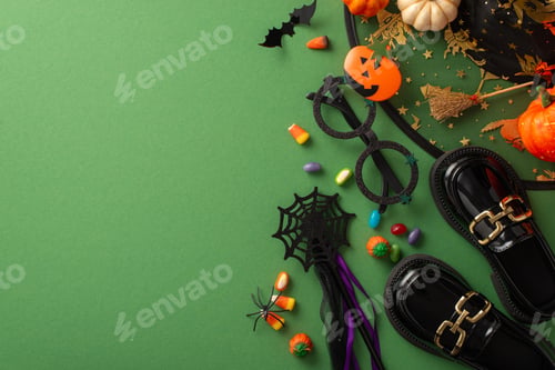 Preview: Embrace spirit of Halloween night celebration with this bird's-eye view snapshot highlighting