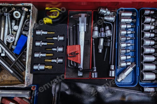 Preview: Toolbox in a mechanical garage