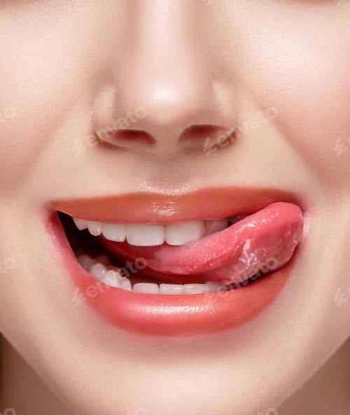 Preview: natural tongue open mouth