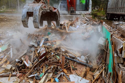 Preview: broken house after tragedy excavator disassembles structure tornado