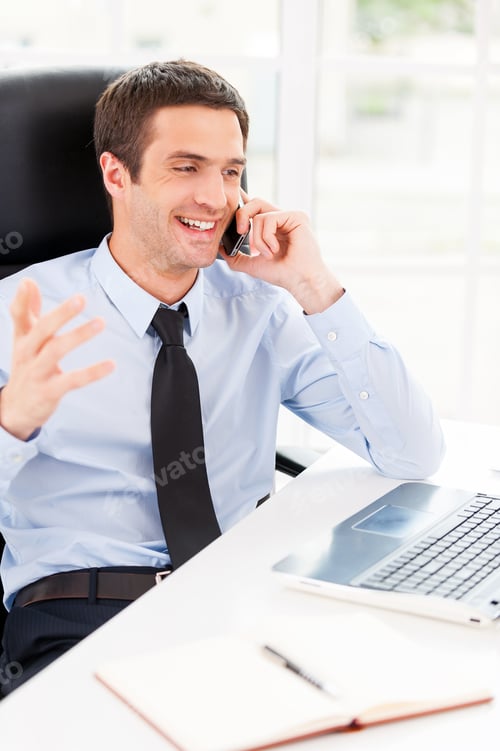 Preview: Happy businessman.