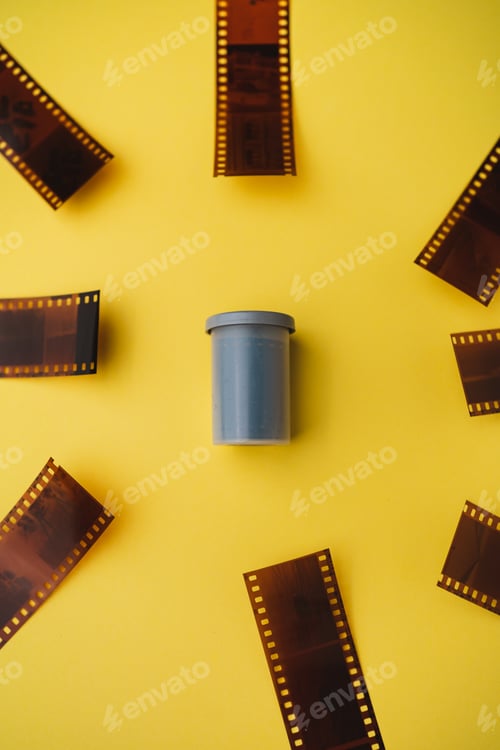 Preview: Film canister with negatives