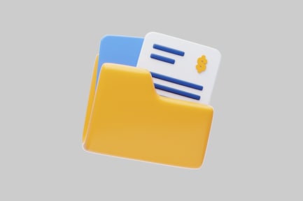 Preview: Finance folder with documents