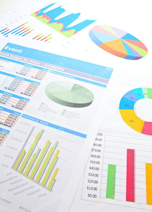 Preview: Event Budget and Expense Charts for Business Planning