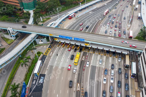 Preview: Hung Hom, Hong Kong 21 April 2019: Cross harbor tunnel in Hong Kong