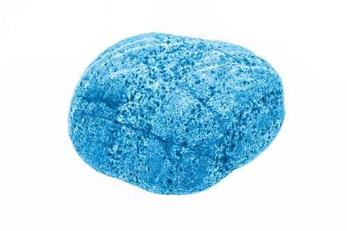 Preview: blue stone on a white isolated background