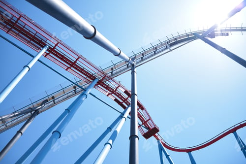 Preview: A tall, slender metal structure supports a fun roller coaster ride on a sunny summer day.