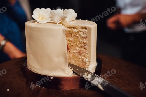 Preview: wedding cake at the wedding of the newlyweds