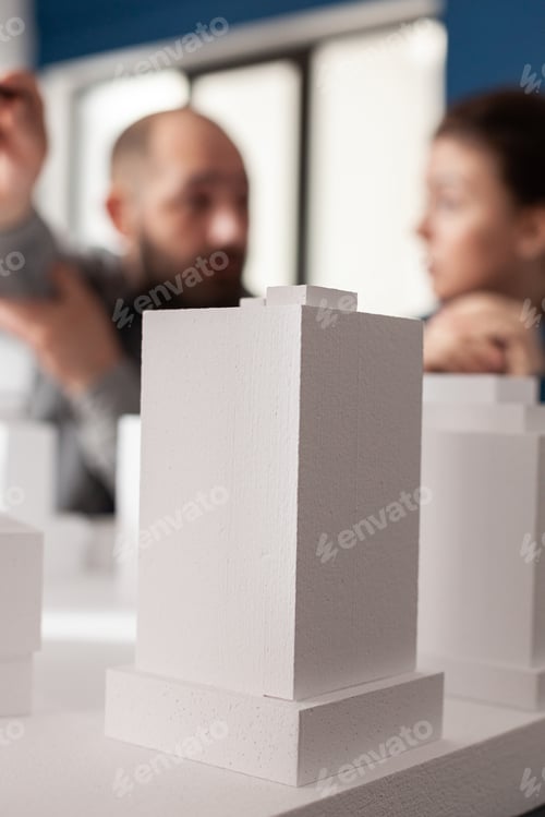 Preview: Architecture work team partners discussing at office