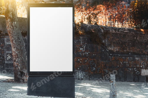 Preview: An ad outdoor placard template