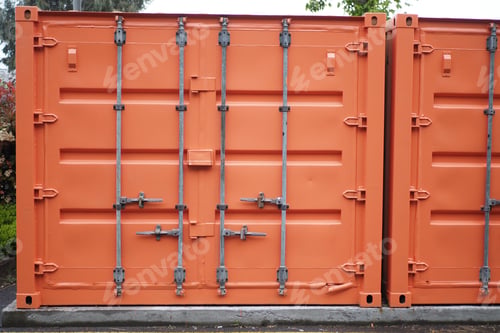 Preview: Red shipping container cargo background,