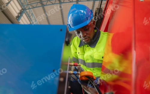 Preview: A Robotic engineer maintain, monitor and checks electrical systems, adhering to safety procedures.