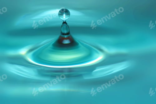 Preview: Blue waterdrop