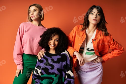 Preview: Graceful diversity: multicultural women in vibrant fashion